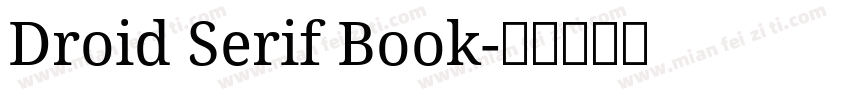 Droid Serif Book字体转换